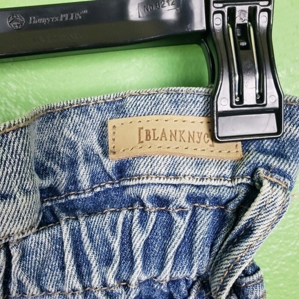 Blank NYC Light Wash Paper Waste Basket Distressed Jeans Size 24 - Picture 5 of 12